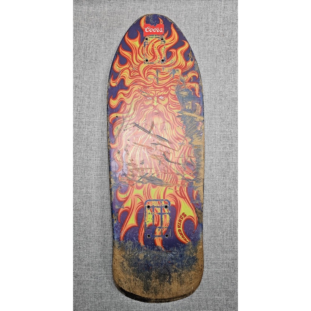VINTAGE Santa Cruz Skateboard1988 Jason Jessee Sun God Deck Purple Old School